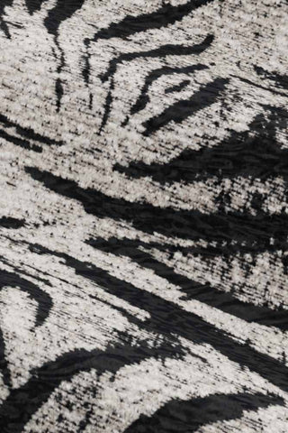 Close-up of the fabric of The Lola 2 Seater Sofa in Zebra Print Velvet.