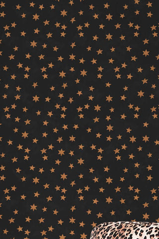 The Midnight Skies Wallpaper in Noir close up showing the stars pattern.