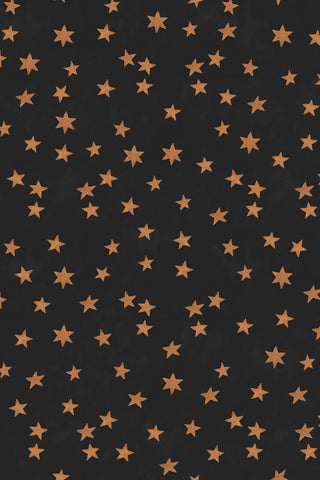 The starry pattern of The Midnight Skies Wallpaper in Noir.