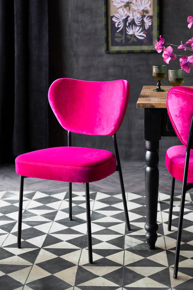 Set Of Dining Chairs In Harry's Hot Pink