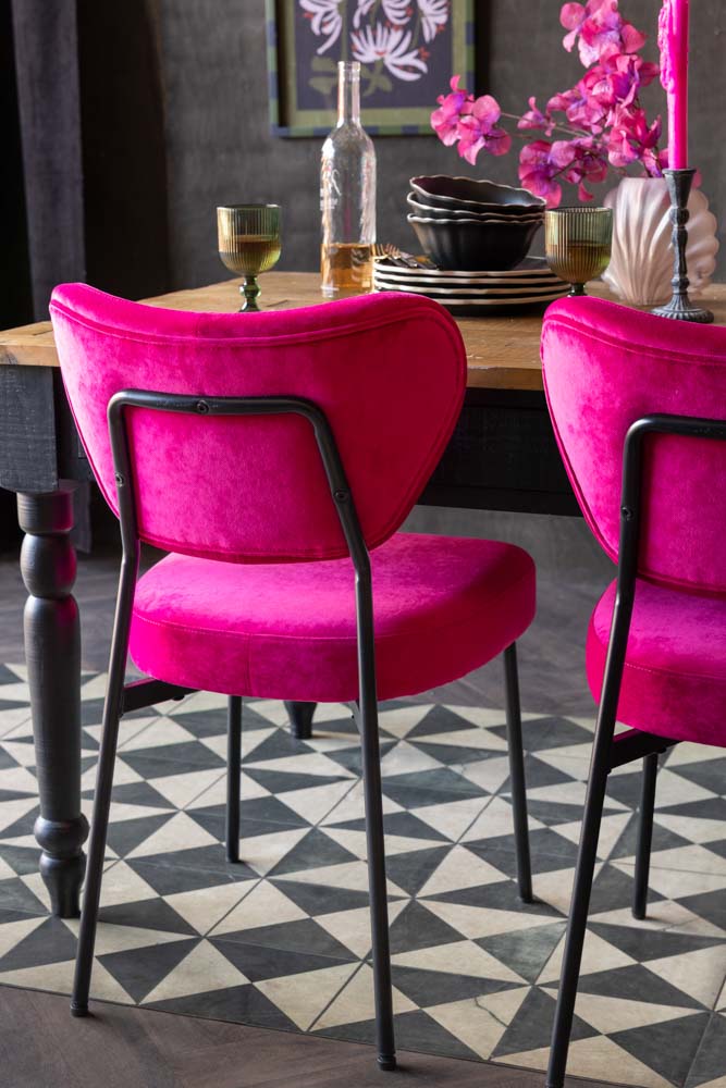 Fuchsia Velvet Pink Dining Chairs Couch Pink Velvet Living Room