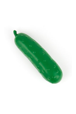 Cutout of The Stress Pickle on a white background.