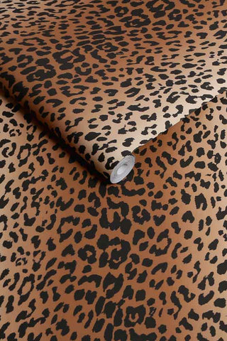The roll of The Wild At Heart Wallpaper in Tan.