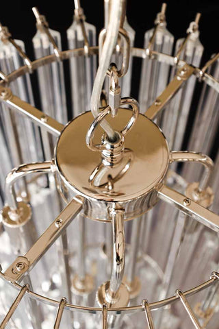 Image of the top of the Tiered Crystal Chandelier