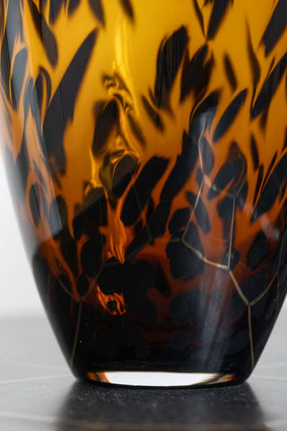 Detail image of the Tortoiseshell Glass Vase