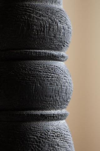 Detail image of the Traditional Black Candle Holder - Tall