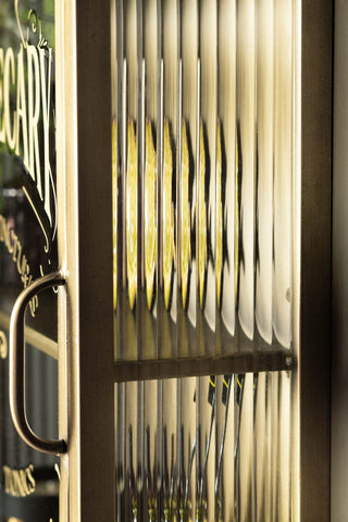 Detail image of the Vintage-Style Apothecary Wall Cabinet