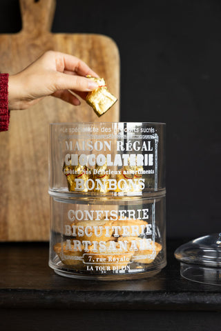 Image of the Vintage-Style Glass Storage Jar with Lid