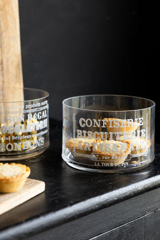 Detail image of the Vintage-Style Glass Storage Jar with Lid