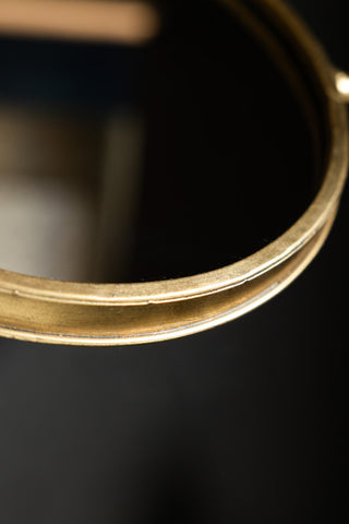 Detail image of the Vintage-Style Gold Vanity Wall Mirror