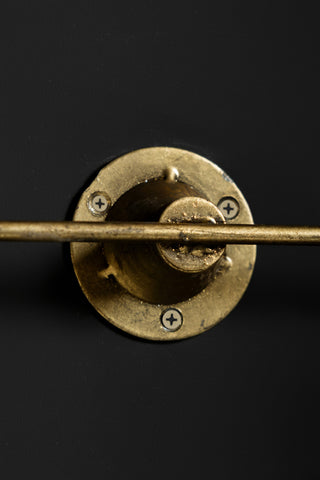 Image of the back of the Vintage-Style Gold Vanity Wall Mirror