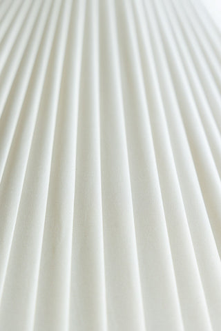 Detail image of the Scalloped Pleated Easyfit Ceiling Light Shade - Black & Natural