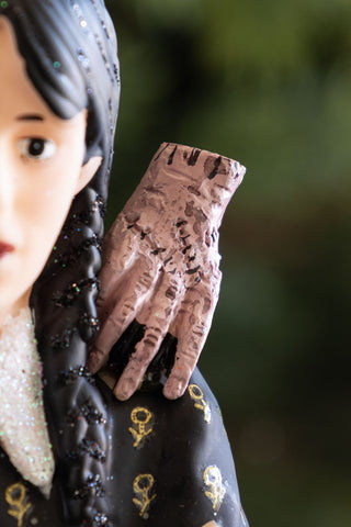 Close-up image of the Wednesday-Inspired Decoration