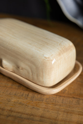 Close-up image of the Whale Butter Dish