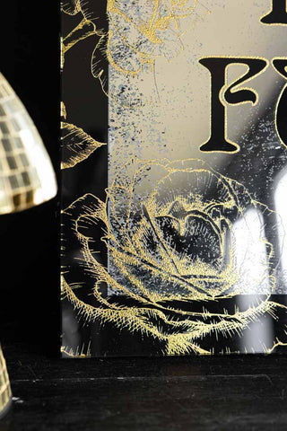 Close-up image of the What The Fuck Wall Mirror