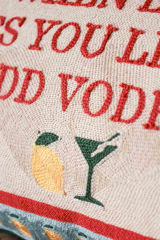 Image of the material for the When Life Gives You Lemons Add Vodka Cushion
