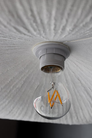 Image of the bulb holder on the White Flower Ceiling Light
