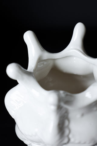 Detail image of the Sicilian-Inspired Ceramic Head Vase - Man