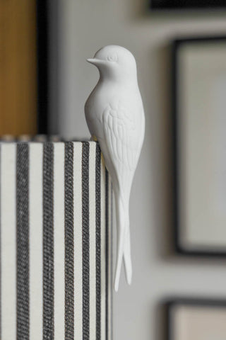 Image of the White Swallow Bird Ornament