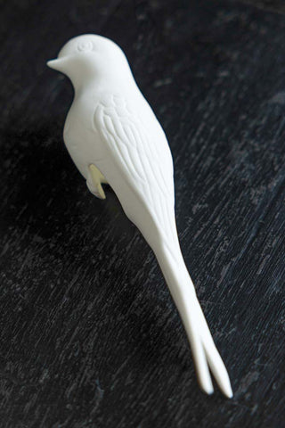 Detail image of the White Swallow Bird Ornament
