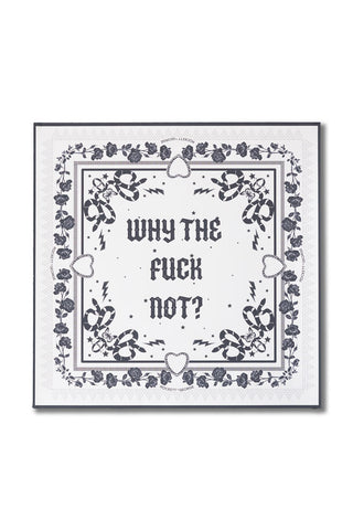 Image of the Why The Fuck Not 50cm x 50cm Art Print - Available in 4 Options on a white background