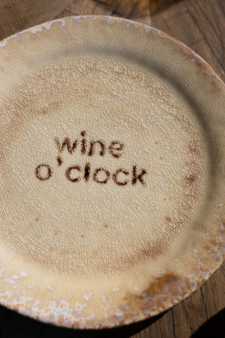 Image of the colour of the Wine O'Clock Ceramic Side Plate