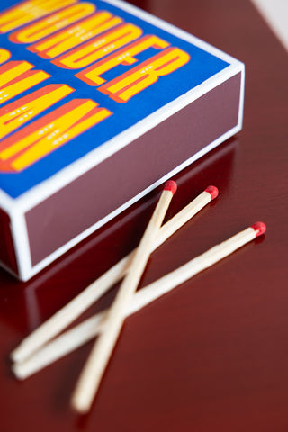 Close-up image of the Wonder Woman Matches