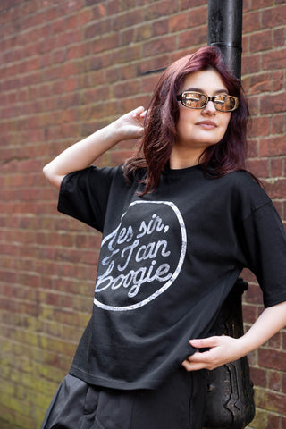 Image of the Yes, Sir, I Can Boogie T-Shirt in Black - Available in 6 Sizes