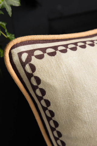 Corner piping of the Yes Sir, I Can Boogie Embroidered Cushion