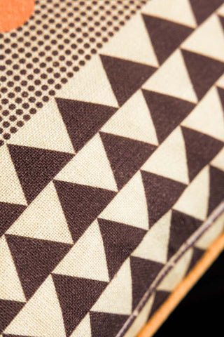The pattern on the back of the Yes Sir, I Can Boogie Embroidered Cushion
