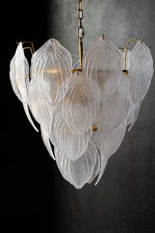 Image of the Frosted Leaves Chandelier