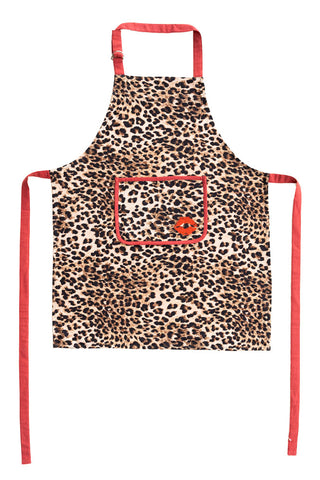 Cutout image of the Leopard Print Apron. 