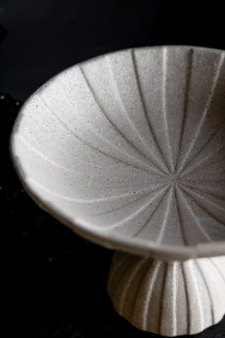 Image of the finish for the Large Pedestal Display Bowl