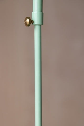 Image of the colour of the Mint Green Metal & Ribbed Glass Ceiling Light