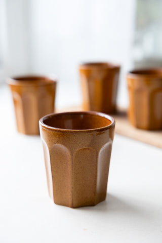 Detail image of the Set Of 4 Ceramic Sienna Cups
