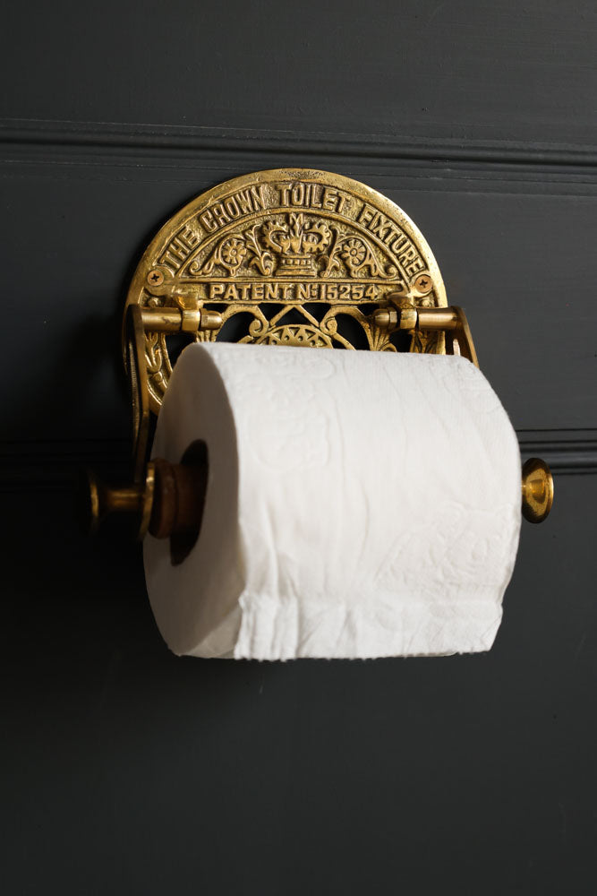 Victorian Brass Toilet Paper Holder Victorian Brass Toilet Paper Holder