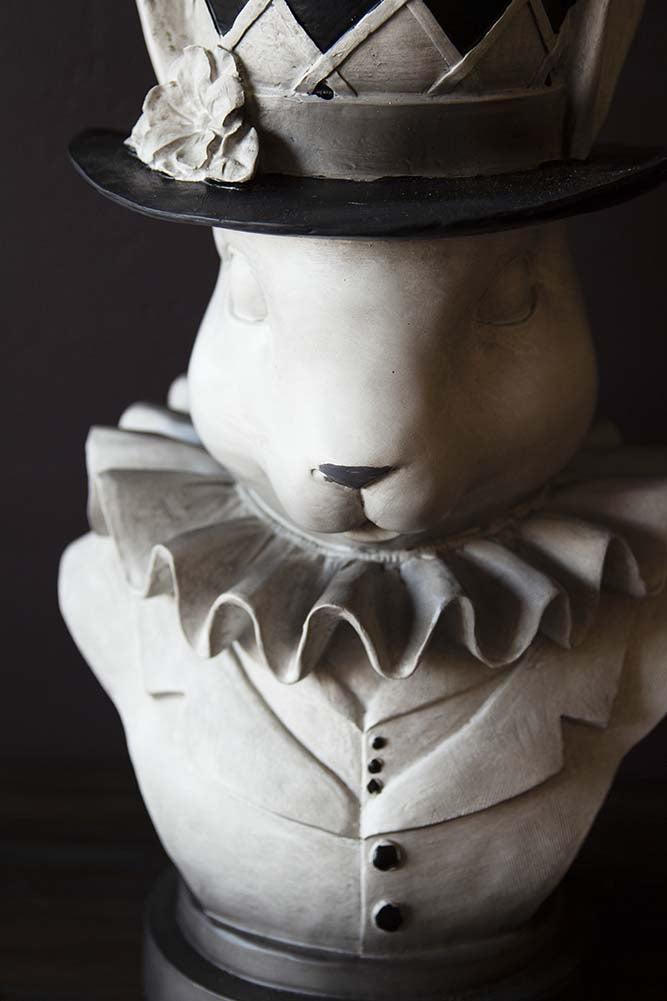 alice in wonderland plant pot Alice In Wonderland 'Rabbit' Bust Plant Holder