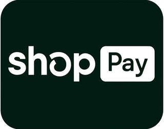 Black and white image of the Shop Pay Logo. 