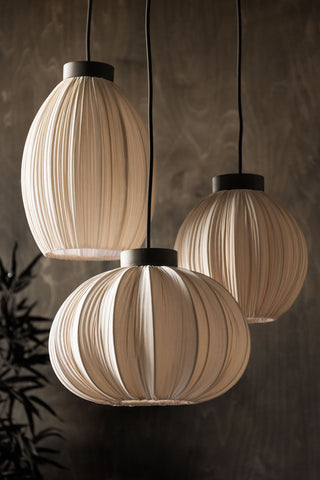 Image of the Natural Pleated Cluster Ceiling Light