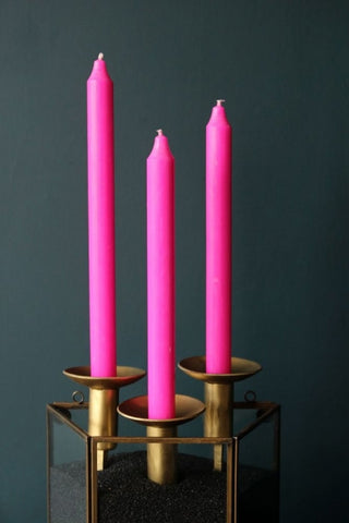 Image of 3 of the Pink Beautiful Dinner Candles