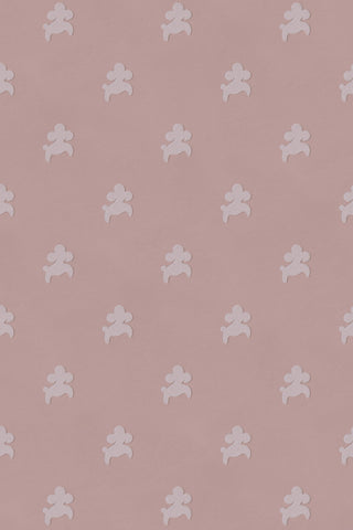 Close-up image of the Divine Savages Poochi Poodle Pink Wallpaper