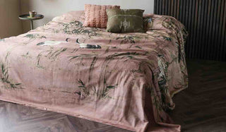 Landscape image of the Cedomin Quilt Tapestry Throw In Rose