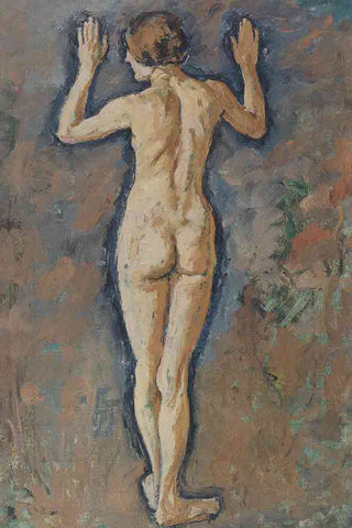 Close-up image of the Abstract Nude Canvas