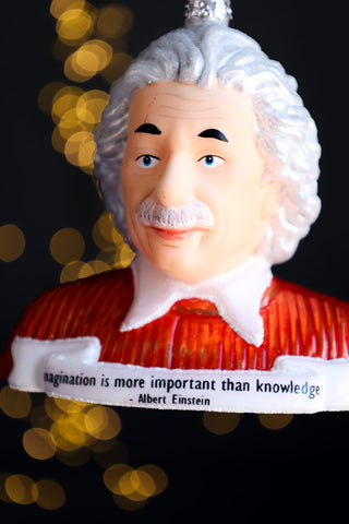 Image showing the text on the Albert Inspired Christmas Tree Decoration