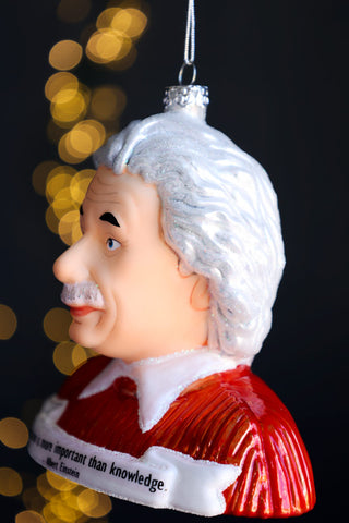 Side angle image of the Albert Inspired Christmas Tree Decoration