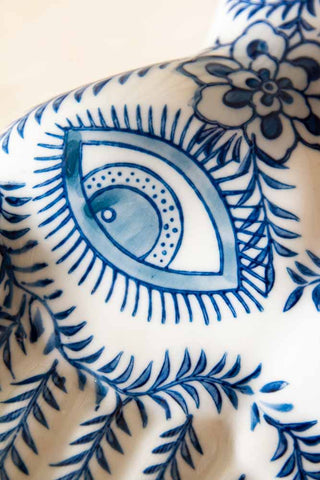 Image of the pattern on the All Seeing Hands Ornament
