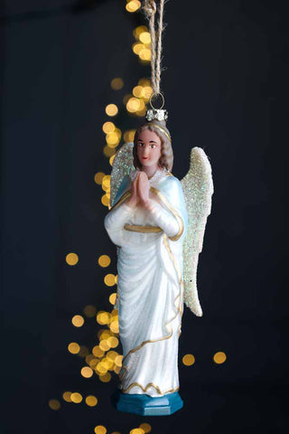 Close-up image of the Angel Christmas Tree Decoration hanging