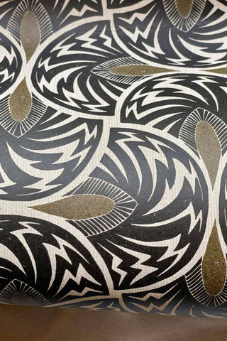Close-up image of the Anna Hayman Designs Jazz Mono Mink Wallpaper