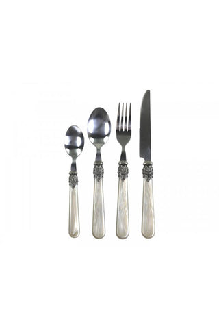 Image of the Antique Champagne Cutlery 4-Piece Set on a white background