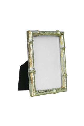 Image of the Antique Gold Bamboo Photo Frame 4x6" on a white background